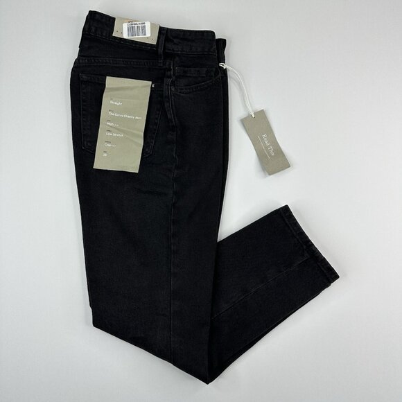 Everlane Women's NWT Black The Curvy Cheeky Minimalist Jean W25-26.25/L26.4 - Picture 3 of 12